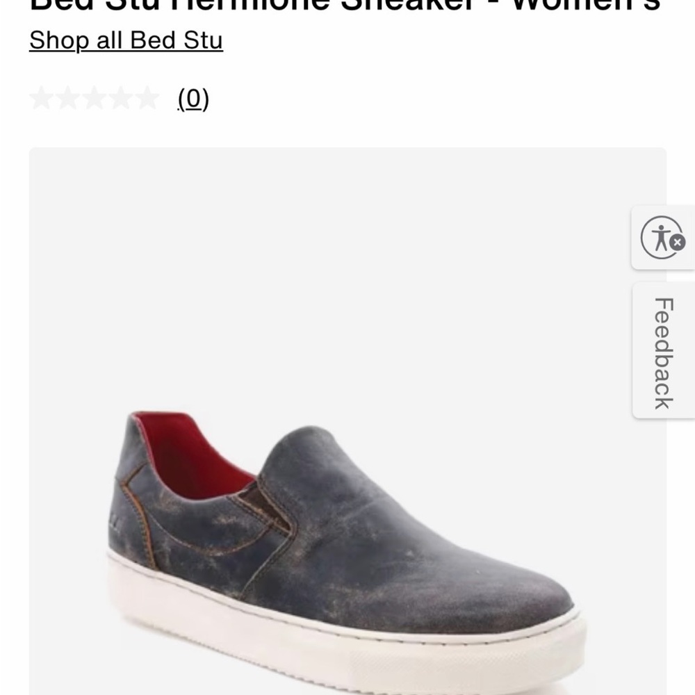 Bed Stu Hermione sneaker in black lux original price $195